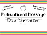 20 Motivational Nameplates for Desks & Seat Sacks **editab