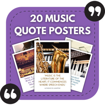 Preview of 20 Music Posters | Music Decor | Music Classroom Bulletin Boards