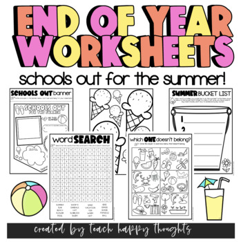 summer break worksheets teaching resources teachers pay teachers