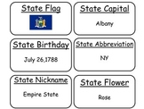 20 New York State Fact Flashcards. 1st Grade-7th Grade