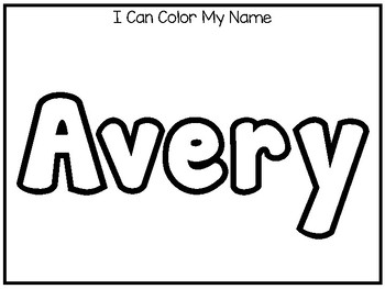 avery coloring pages