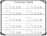 20 No Prep Chase Name Tracing and Activities. Non-editable