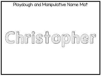 20 No Prep Christopher Name Tracing and Activities. Non-editable