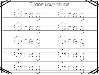 20 No Prep Riley Name Tracing and Activities. Non-editable. Preschool-KDG  Handwr