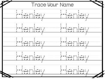 20 No Prep Henley Name Tracing and Activities. Non-editable Preschool ...