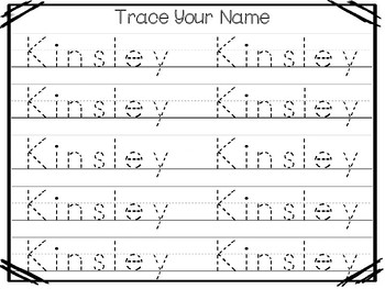 20 No Prep Riley Name Tracing and Activities. Non-editable. Preschool-KDG  Handwr