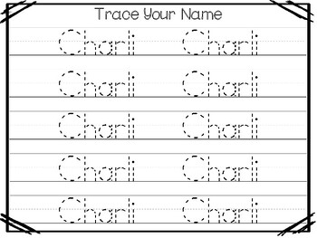 Lily-Name Trace Worksheet - 10 P Graphic by QM GRAPHICS · Creative
