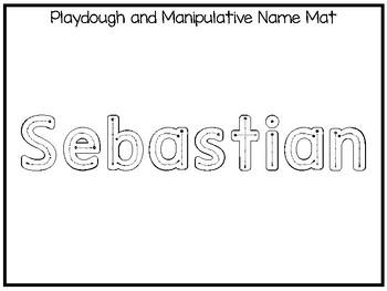 20 no prep sebastian name tracing and activities non editable