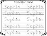 20 No Prep Sophia Name Tracing and Activities. Non-editabl