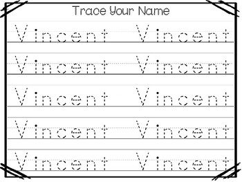 Editable Name Tracing Sheets Worksheets Teaching Resources Tpt