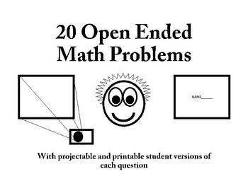 Preview of 20 Open Ended Math Problems
