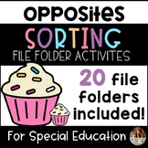 20 Opposite Sorting File Folder Activities