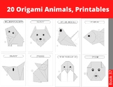 20 Origami Animals - Instant Download of Origami Book for 