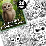 20 Owl coloring pages and cute lovely quotes, sayings to c