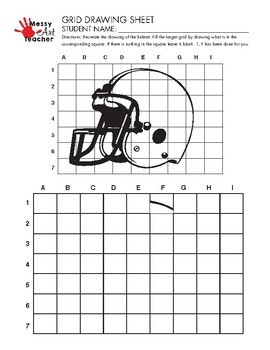 20 Pack Grid Drawing Worksheets for Middle/High School by MessyArtTeacher