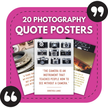 Preview of 20 Photography Posters | Photography Classroom Decor | Art Bulletin Boards