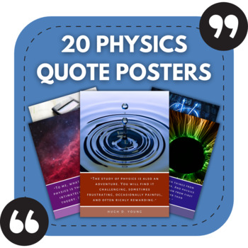 Preview of 20 Physics Posters for Bulletin Boards | Science Classroom Decor