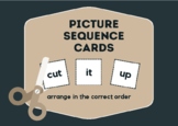 20 Picture Sequence Cards - 3 Step - Templates included