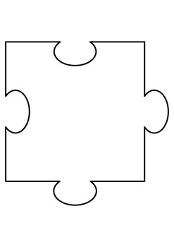 25 Piece Blank Jigsaw Puzzle Template