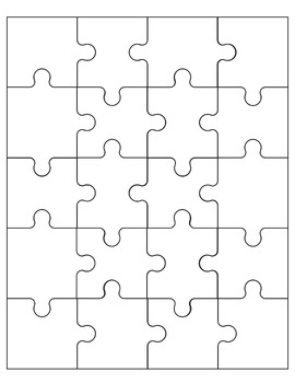 Free Puzzle Piece Template – Blank Puzzle Pieces, PDF – Tim's Printables