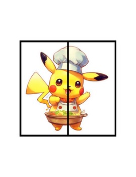 Preview of 20 Pikachu Pokemon Puzzles Preschool Daycare Kindergarten Bundle