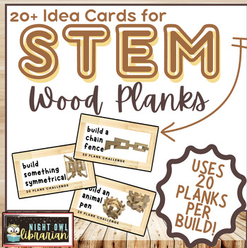 Preview of 20 Plank STEM Challenge Cards for Maker Space