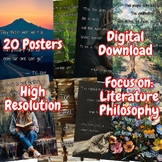 Preview of 20 Posters: Quotes from Inspirational Figures | Digital Download