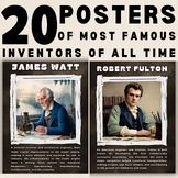 20 Posters of Famous Inventors Popular Scientists, artists