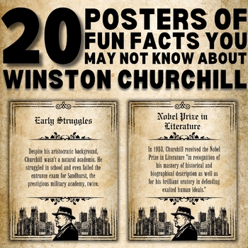 Preview of 20 Posters of Fun Facts You May Not Know about Winston Churchill