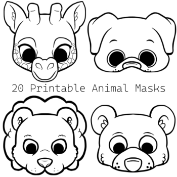 Print At Home Animal Masks