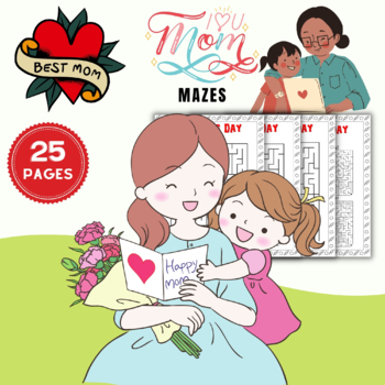 Preview of 20+ Printable Mother's day Mazes Puzzles With Solution Fun Brain Game Activities