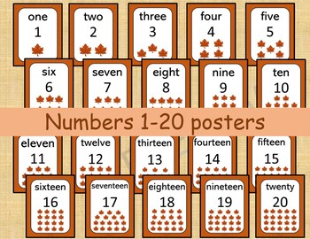 Printable Number Chart For Preschool