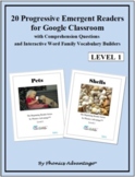 20 Progressive Emergent Readers for Google Classroom