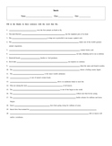 20 Question Insects Fill In with Key