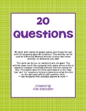 20 Questions Card Set A