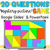 20 Questions Mystery Picture Game | PowerPoint AND Google Slides