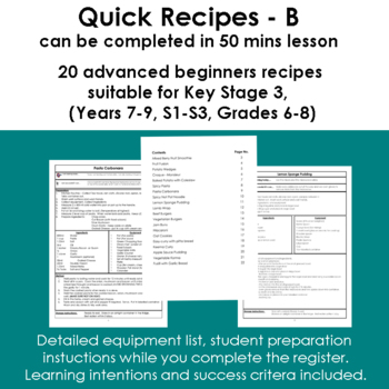 Preview of 20 Quick Tried and Tested Recipes for advanced beginner (make in under 50 mins)