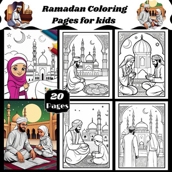 Preview of Ramadan Coloring Pages for kids