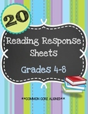 20 Reading Response Activities: Grades 4-8