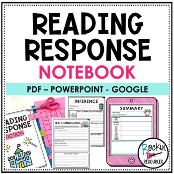 Preview of Reading Response Notebook - Reading Response Journals - Reading