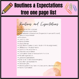 20 Routines and Expectations