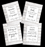 20 Rustic Farmhouse Style Growth Mindset Posters