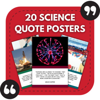 Preview of 20 Science Posters | High School Science Classroom Decor