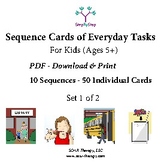 10 Sequences of Everyday Tasks for Kids - (Set 1 of 2)