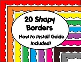 20 Shapy Borders Clip Art