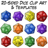 20-Sided Dice Clipart & Templates