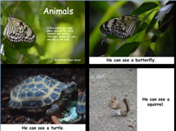 Preview of eBooks - 20 Sight Word Books With Real Photos - Animals