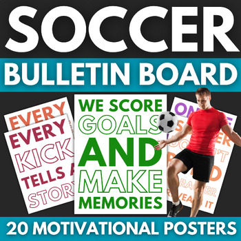 Preview of 20 Soccer Bulletin Board Posters | Sports & Physical Education Decor