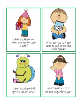 20 Social Skills Flash Cards to Build Pragmatic Language | TpT