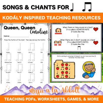20 Songs and Chants: Resources to Teach Quarter Note/Beamed Eighth Notes